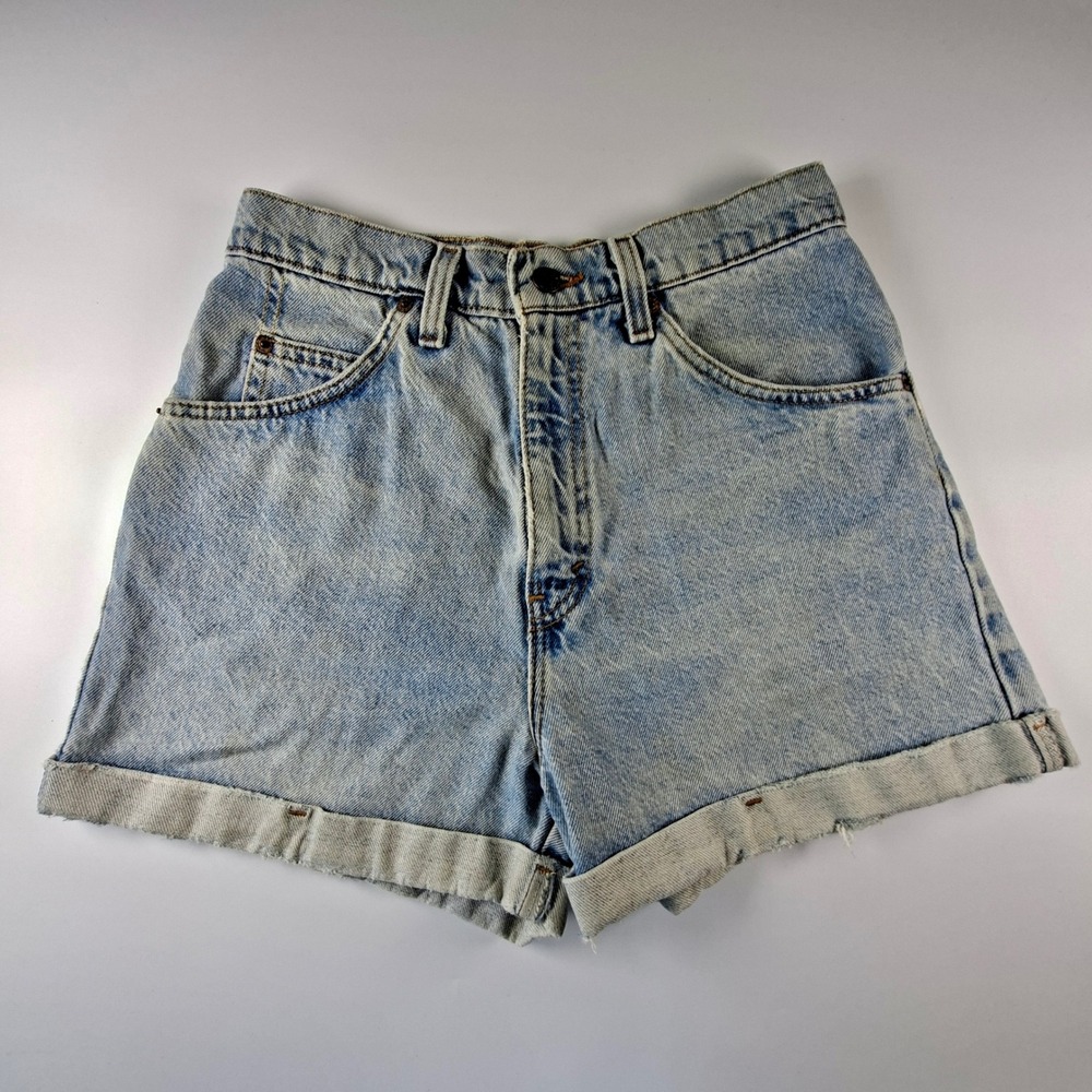 Vintage 90s Levi's 954 Orange Tab Denim Shorts Womens 9 USA 27W